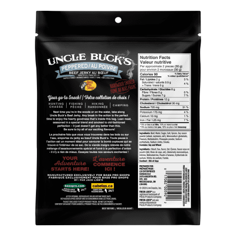 Bass Pro Shops® Uncle Buck's® Beef Jerky - Peppered