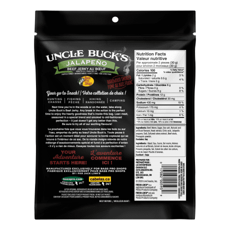 Bass Pro Shops® Uncle Buck's® Beef Jerky - Jalapeno