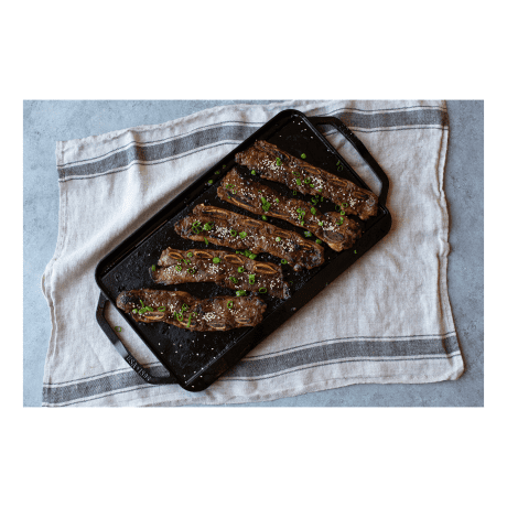 Lodge Chef Collection Cast Iron Chef Style Double Burner Reversible Grill/Griddle