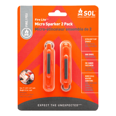 S.O.L.® Fire Lite™ Micro Sparker - 2 Pack