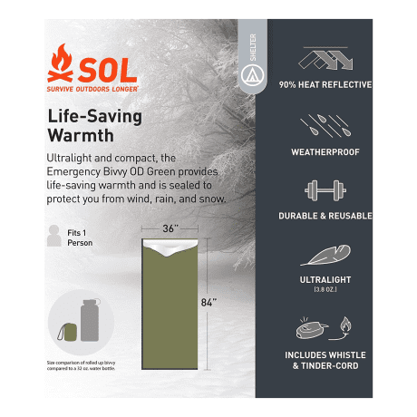 S.O.L.® Emergency Bivvy OD Green