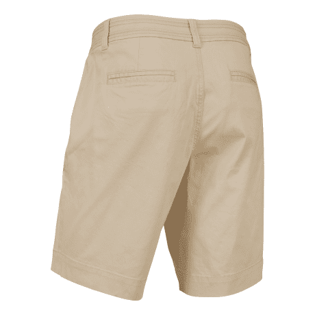 Natural Reflections® Women’s Corded Waist Bermuda Shorts - White Pepper - back
