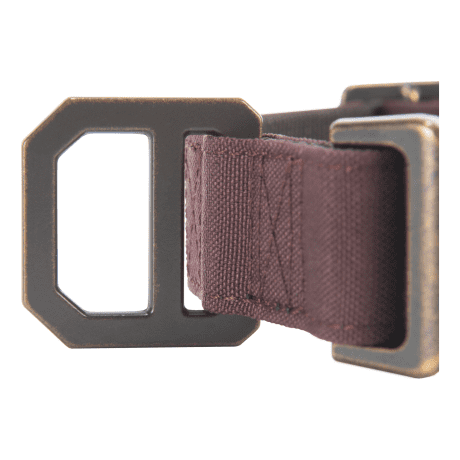 Carhartt® Nylon Duck Dog Collar - Wine - stitching