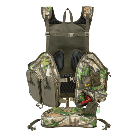 Cabela’s Men’s Tactical Tat’r Pro Turkey Vest - HTC Green - seat