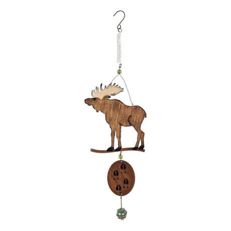 Sunset Vista Designs Wilderness Wonders Glocke Mit Elch-Motiv – 14 Zoll Hoch, 8 Zoll Breit, Gusseisen