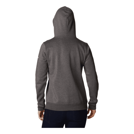 Columbia® Women’s Trek™ Graphic Long-Sleeve Hoodie - Charcoal Heather - back
