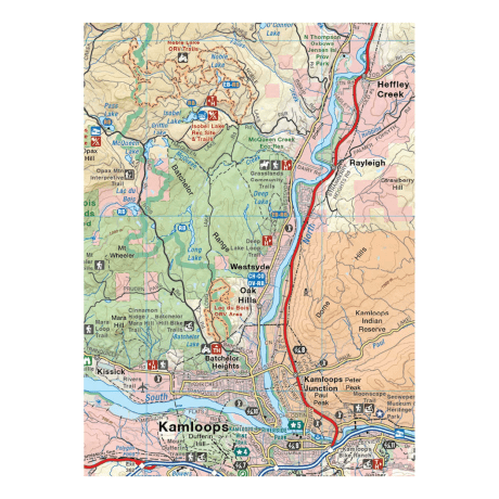 Backroad Mapbook - BC Fishing Highway 24 and The Land of Hidden Waters Waterproof Map