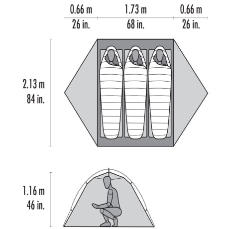 MSR® Hubba Hubba™ 3-Person Backpacking Tent