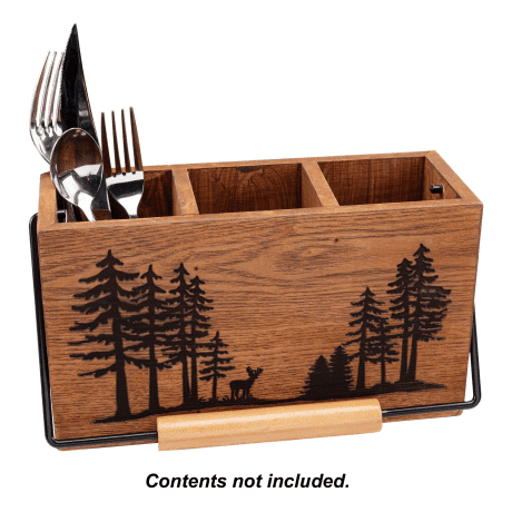 White River™ Deer Flatware Caddy
