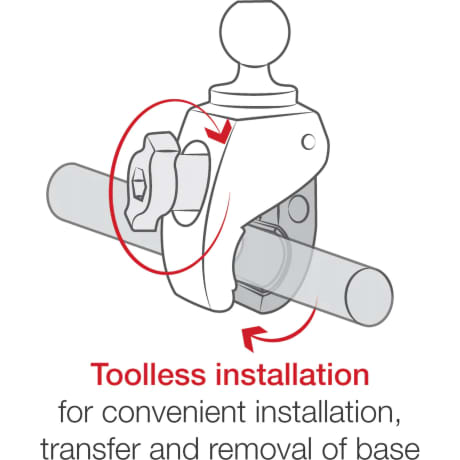 RAM® Finger-Grip™ Universal Mount with Drill-Down Base