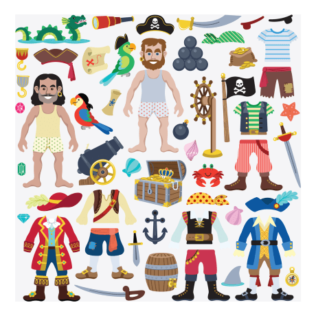 Melissa & Doug® Reusable Puffy Sticker Playset - Pirate