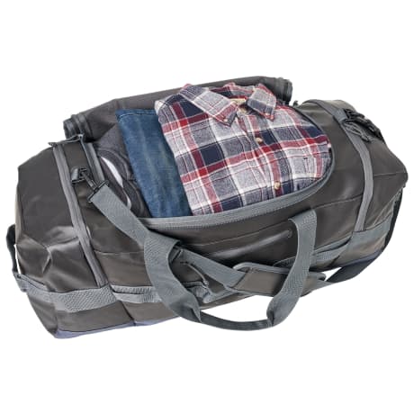 Bass Pro Shops® Heavy-Duty Packable Duffel Bag - 70 Litre - Grey/Black