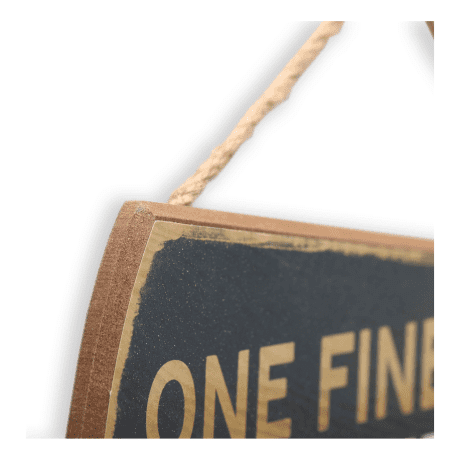 Open Road's One Fine Fisherman Hanging Wooden Sign