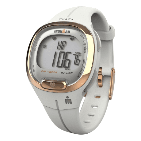 TIMEX® IRONMAN® HeartFIT™ Transit+ 33mm Resin Strap Activity and Heart Rate Watch - White