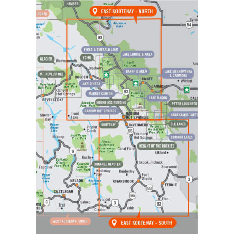 Backroad Mapbooks East Kootenay BC - Waterproof Recreation Map