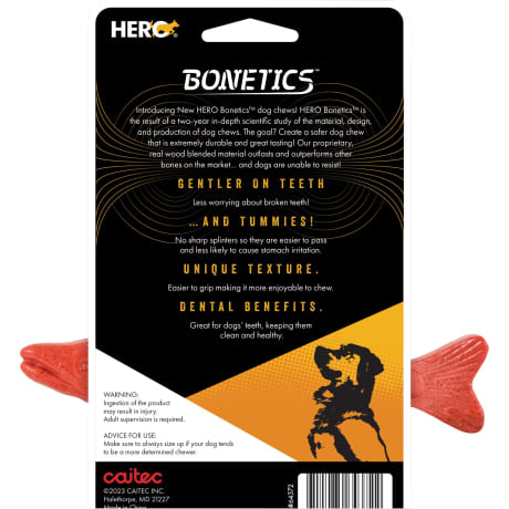 Hero Bonetics™  Large Salmon-Flavored Fish Chew Toy