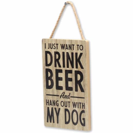 Open Road's Drink Beer Wood Sign