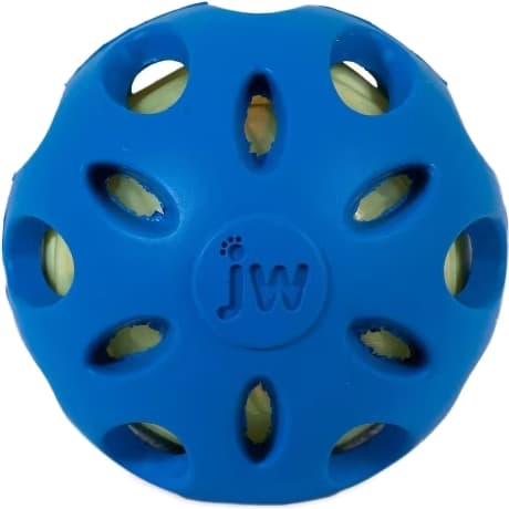 JW Crackle Heads Crackle Ball Dog Toy