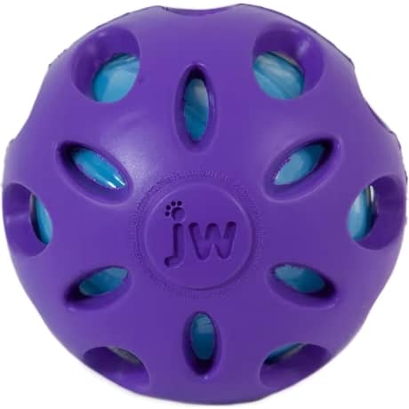 JW Crackle Heads Crackle Ball Dog Toy