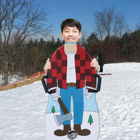 Snowfun Foam Disc Sled 24" Lumberjack