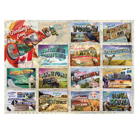 Cobble Hill Canada Greetings Puzzle - 1000 Pieces