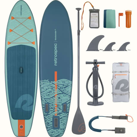 Retrospec Weekender Inflatable Stand Up Paddle Board - Seafoam Tide