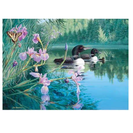 Cobble Hill Iris Cove Loons Puzzle - 500 Pieces