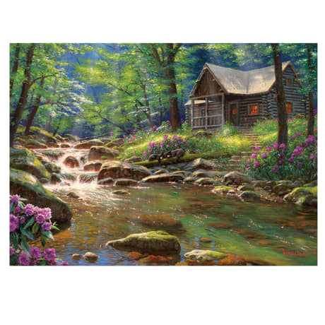 Cobble Hill Fishing Cabin Puzzle - 1000 Pieces