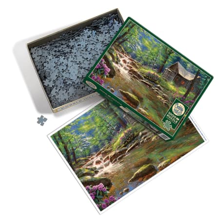 Cobble Hill Fishing Cabin Puzzle - 1000 Pieces