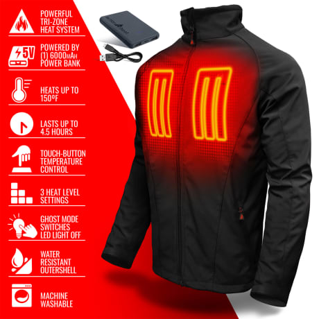 RedHead® Men’s 5V Battery Heated Fleece Jacket