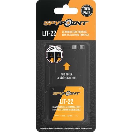 SPYPOINT LIT-22 Rechargeable Lithium Battery 2-Pack