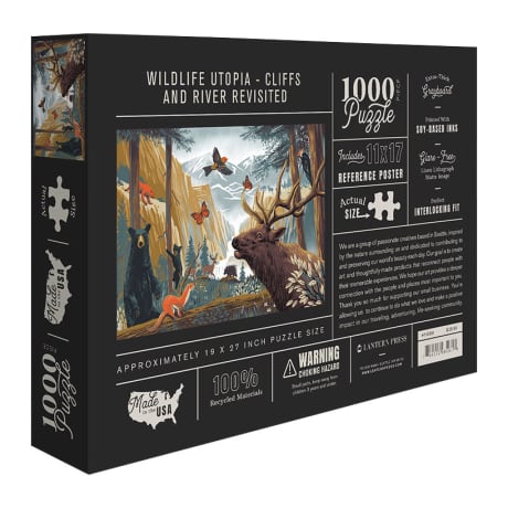 Lantern Press® Forest Animals 1,000-Piece Jigsaw Puzzle