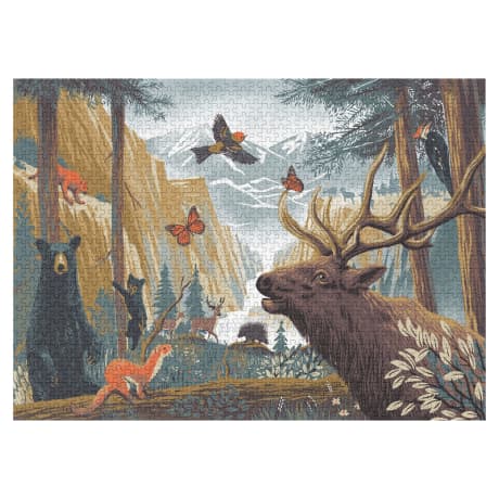 Lantern Press® Forest Animals 1,000-Piece Jigsaw Puzzle
