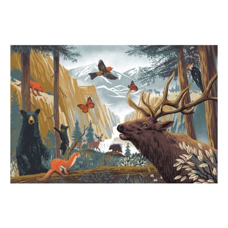 Lantern Press® Forest Animals 1,000-Piece Jigsaw Puzzle