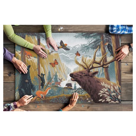 Lantern Press® Forest Animals 1,000-Piece Jigsaw Puzzle