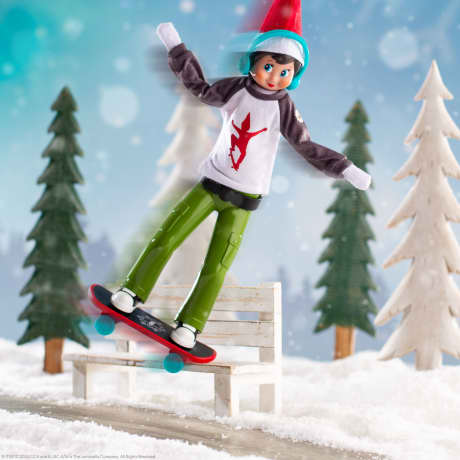 Elf on the Shelf® Holly Jolly Skateboard Set