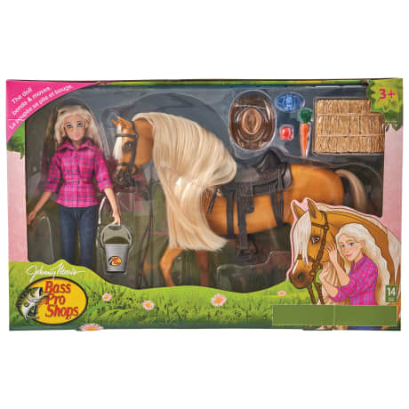Bass Pro Shops® Deluxe Doll and Horse Playset for Kids