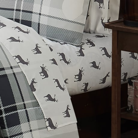 Cedar Creek Bed-In-A-Bag Bedding Set - Buck Plaid