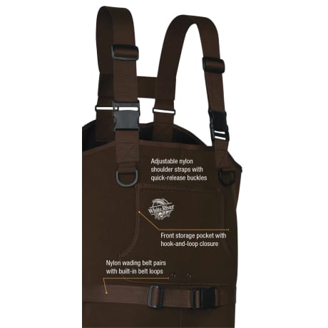 White River Fly Shop® Classic II Felt Sole Chest Waders for Men