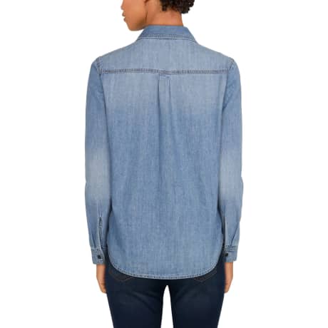 Natural Reflections® Women's Button-Down Denim Long-Sleeve Shirt