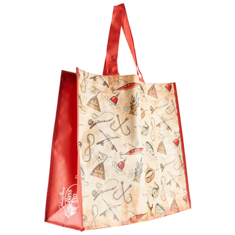 Bass Pro Shops® Old Fishing Print Reusable Bag