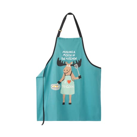 MBMSO Canada Themed Waterproof Apron | Maple Leaf & Moose Print | Adjustable With 2 Pockets | Kitchen, BBQ, Gardening Apron 5 thumbnail image