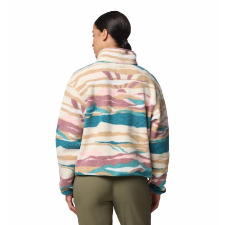 Columbia® Women's Helvetia™ II Printed Cropped Half Snap Pullover