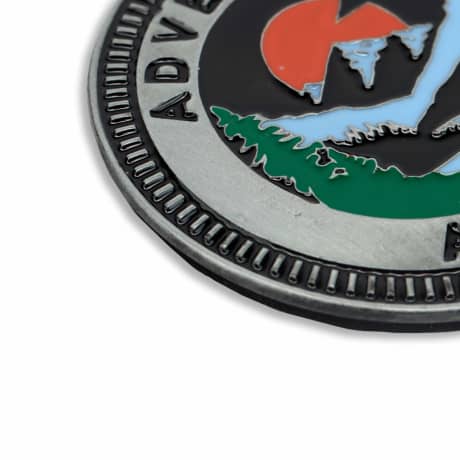 Open Road's Adventure Awaits Scenic Adhesive Metal Car Emblem