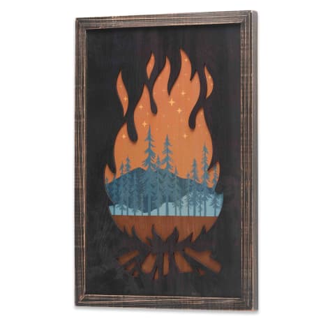 Open Road's Campfire & Mountain Scene Layered Framed Wood Wall Decor