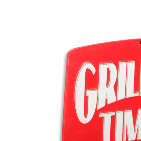 Open Road's Grilling Timer Embossed Metal Wall Decor