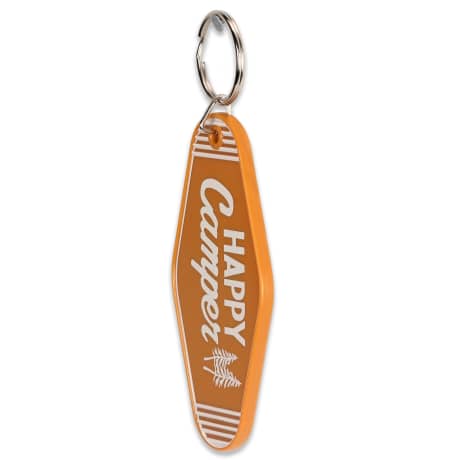 Open Road's Happy Camper Striped Keychain