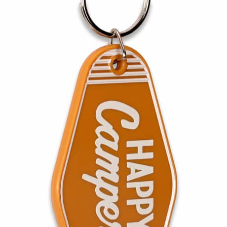 Open Road's Happy Camper Striped Keychain