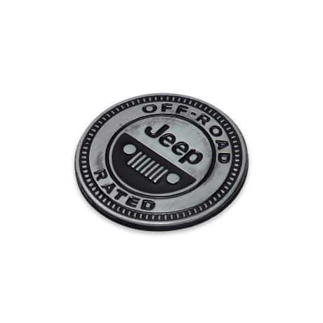 Open Road's Jeep Logo Off-Road Adhesive Metal Car Emblem