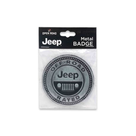 Open Road's Jeep Logo Off-Road Adhesive Metal Car Emblem
